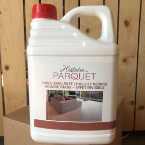 Huile bivalente incolore pour bois 5L (parquet, plancher, escalier)