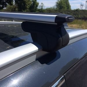 Barres de toit pour barres longitudinales collées + patins à ergots 483P001