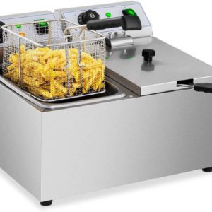 Friteuse inox 2 bacs 2 x 8 Litres Royal Catering