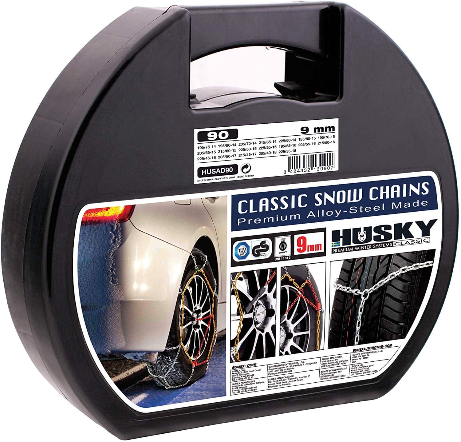 Chaînes à Neige Sumex Husky 16mm - Taille 227 - Lot De 2